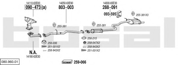 BOSAL 080.960.01 Exhaust System